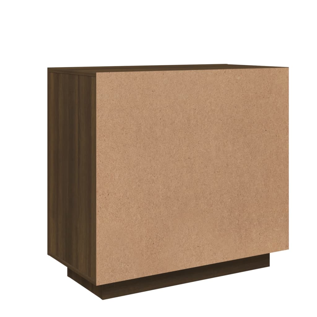 Buffet Chêne marron 80x40x75 cm Bois d'ingénierie - XIOS