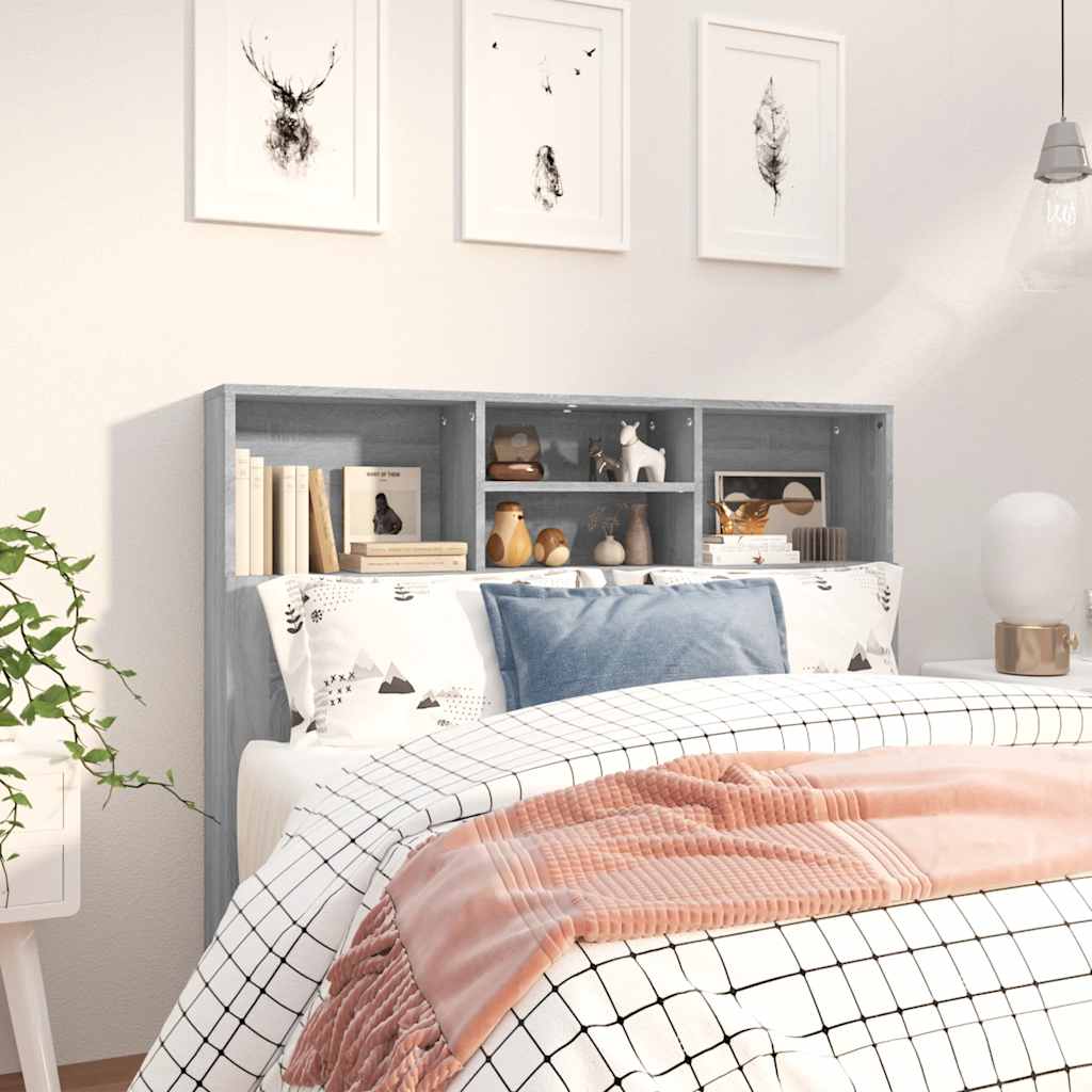 Armoire de tête de lit Sonoma gris 120x19x103,5 cm - XIOS