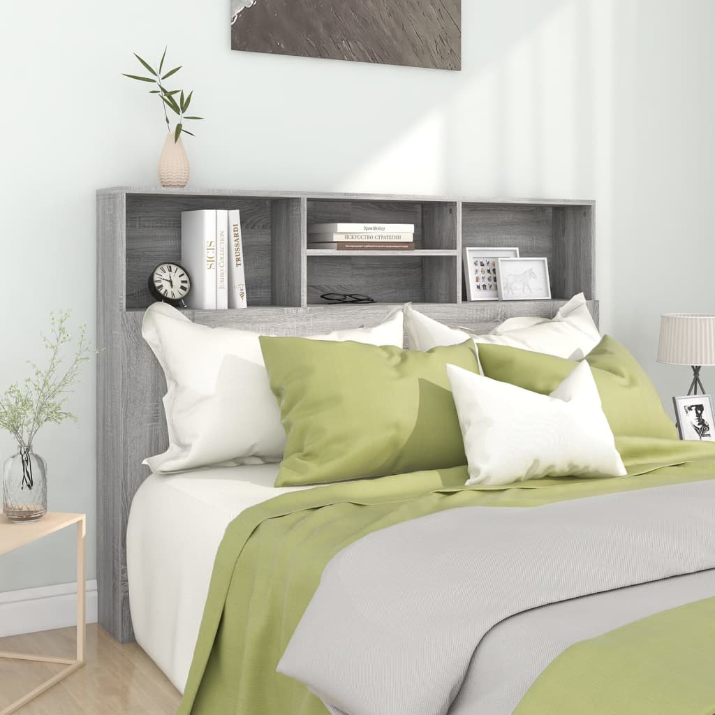 Armoire de tête de lit Sonoma gris 140x19x103,5 cm - XIOS