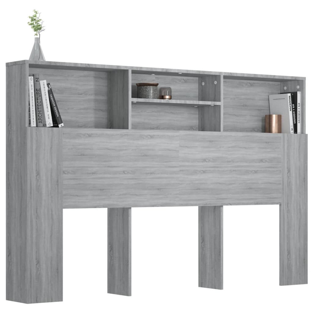 Armoire de tête de lit Sonoma gris 160x19x103,5 cm - XIOS