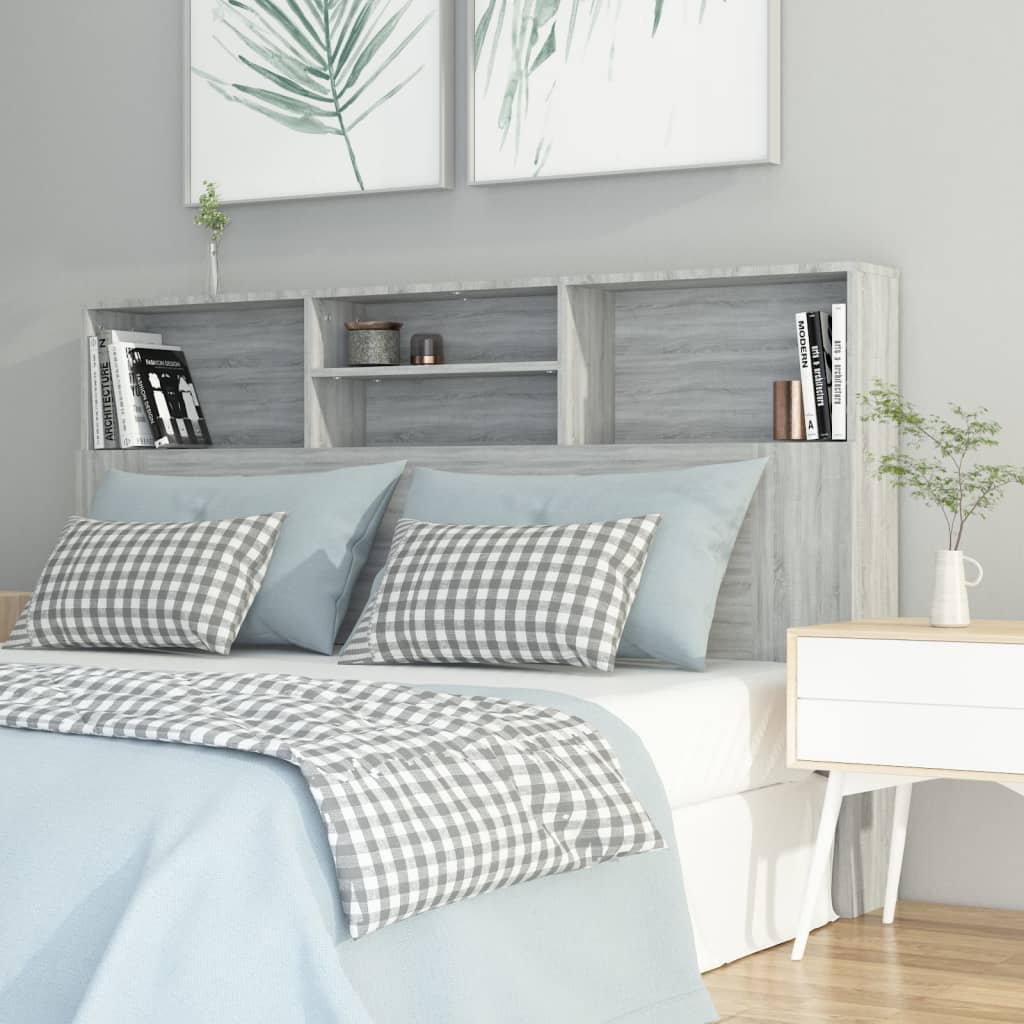 Armoire de tête de lit Sonoma gris 160x19x103,5 cm - XIOS
