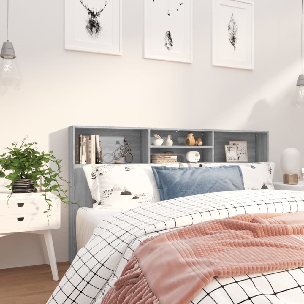 Armoire de tête de lit Sonoma gris 180x19x103,5 cm - XIOS