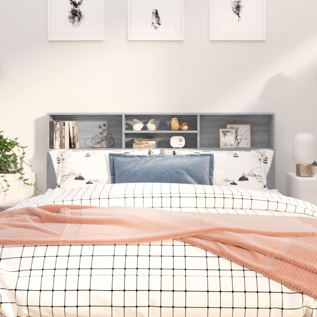 Armoire de tête de lit Sonoma gris 180x19x103,5 cm - XIOS