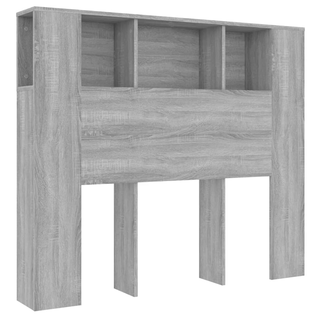 Armoire de tête de lit sonoma gris 120x18,5x102,5 cm - XIOS