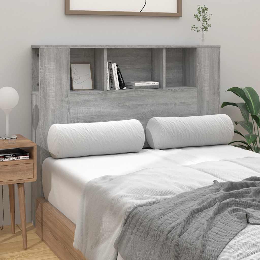 Armoire de tête de lit sonoma gris 120x18,5x102,5 cm - XIOS