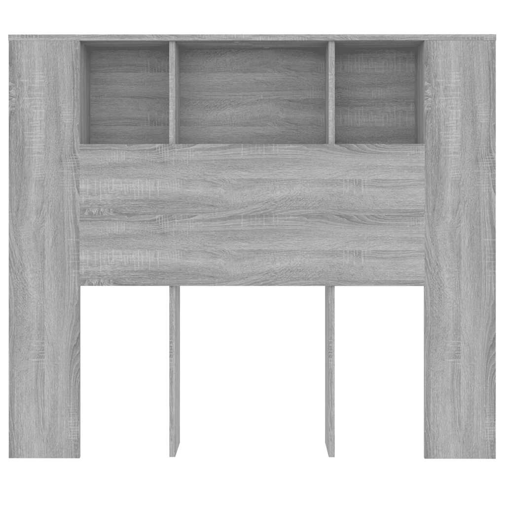 Armoire de tête de lit sonoma gris 120x18,5x102,5 cm - XIOS