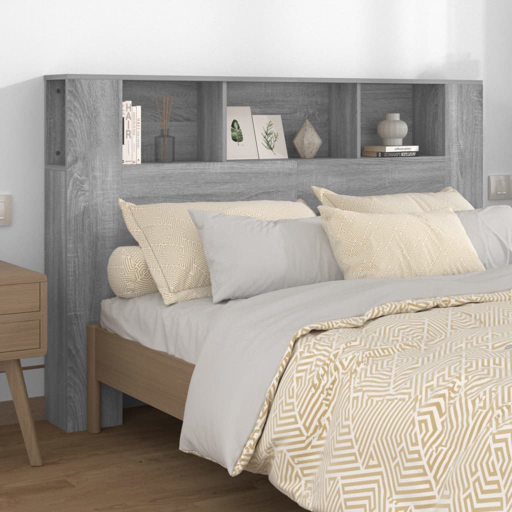 Armoire de tête de lit Sonoma gris 160x18,5x104,5 cm - XIOS