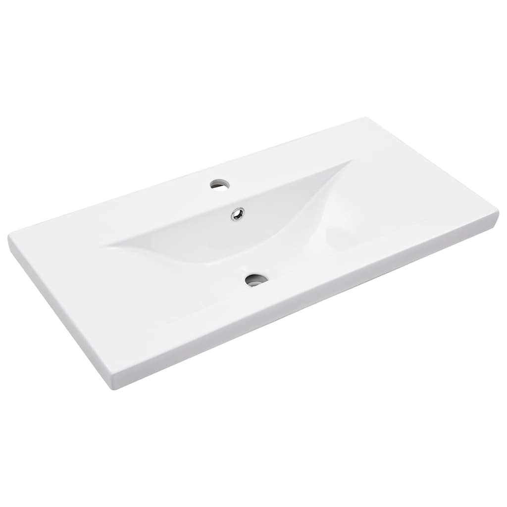 Cadre de lavabo de salle de bain vasque à encastrer Blanc Fer - XIOS