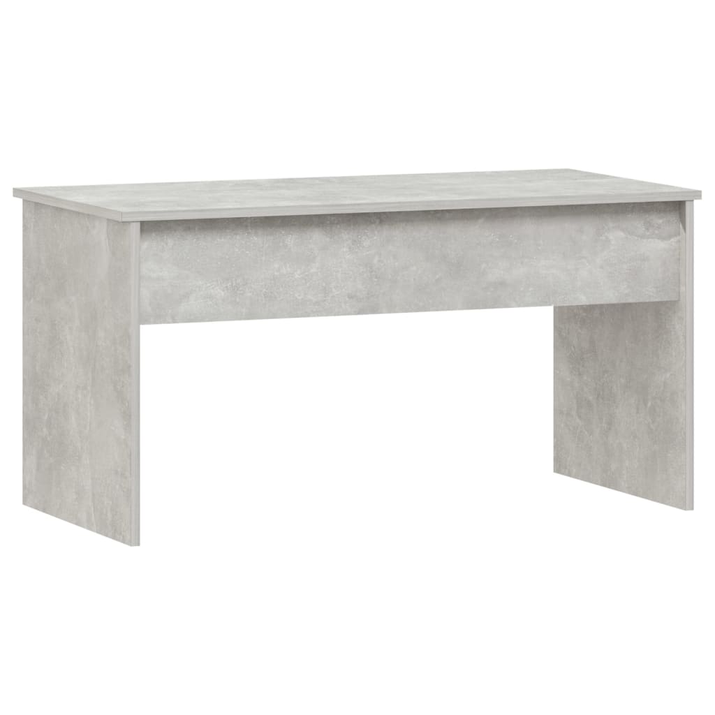 Table basse gris béton 102x50,5x52,5 cm bois d'ingénierie - XIOS