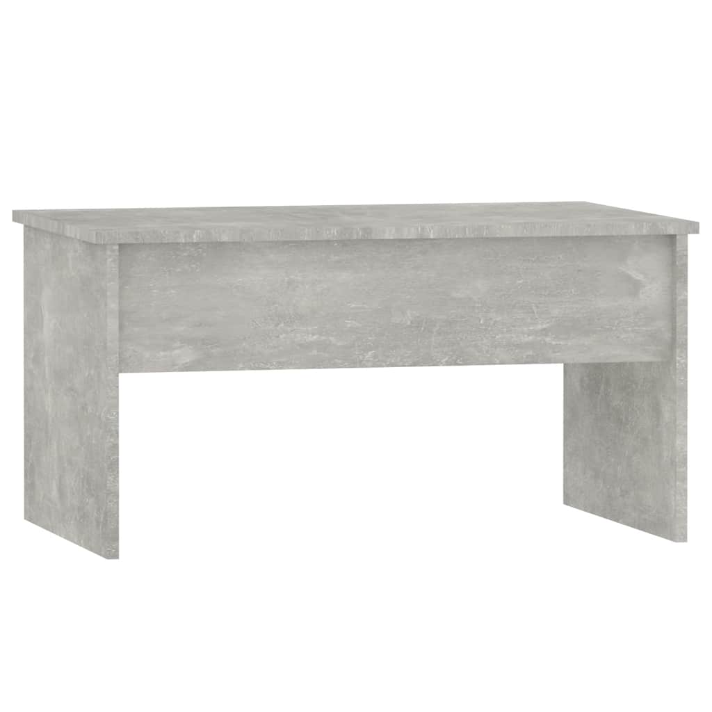Table basse gris béton 80x50,5x41,5 cm bois d'ingénierie - XIOS