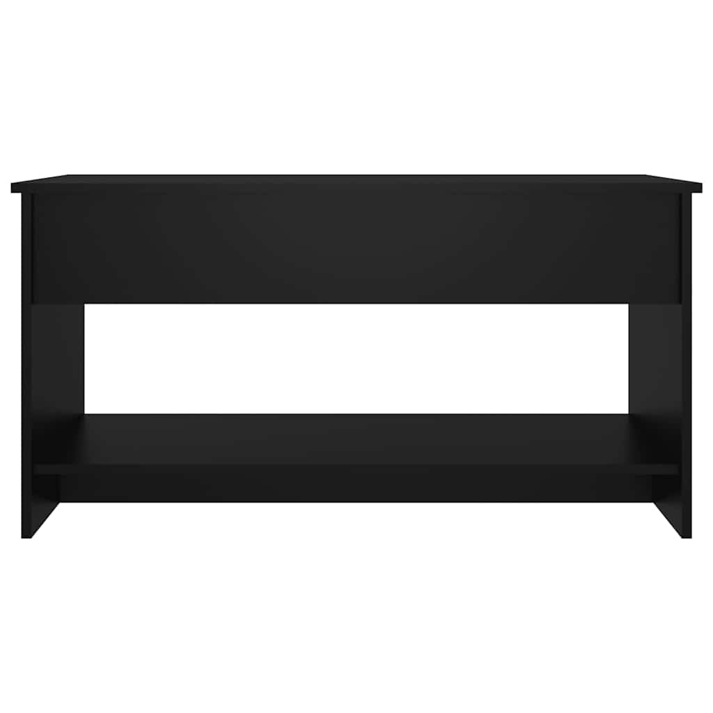 Table basse noir 102x50x52,5 cm bois d'ingénierie - XIOS