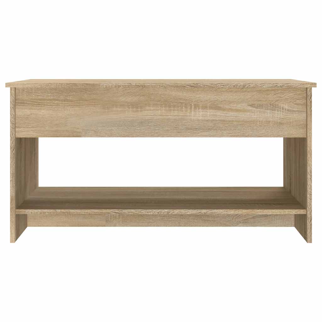 Table basse chêne sonoma 102x50x52,5 cm bois d'ingénierie - XIOS