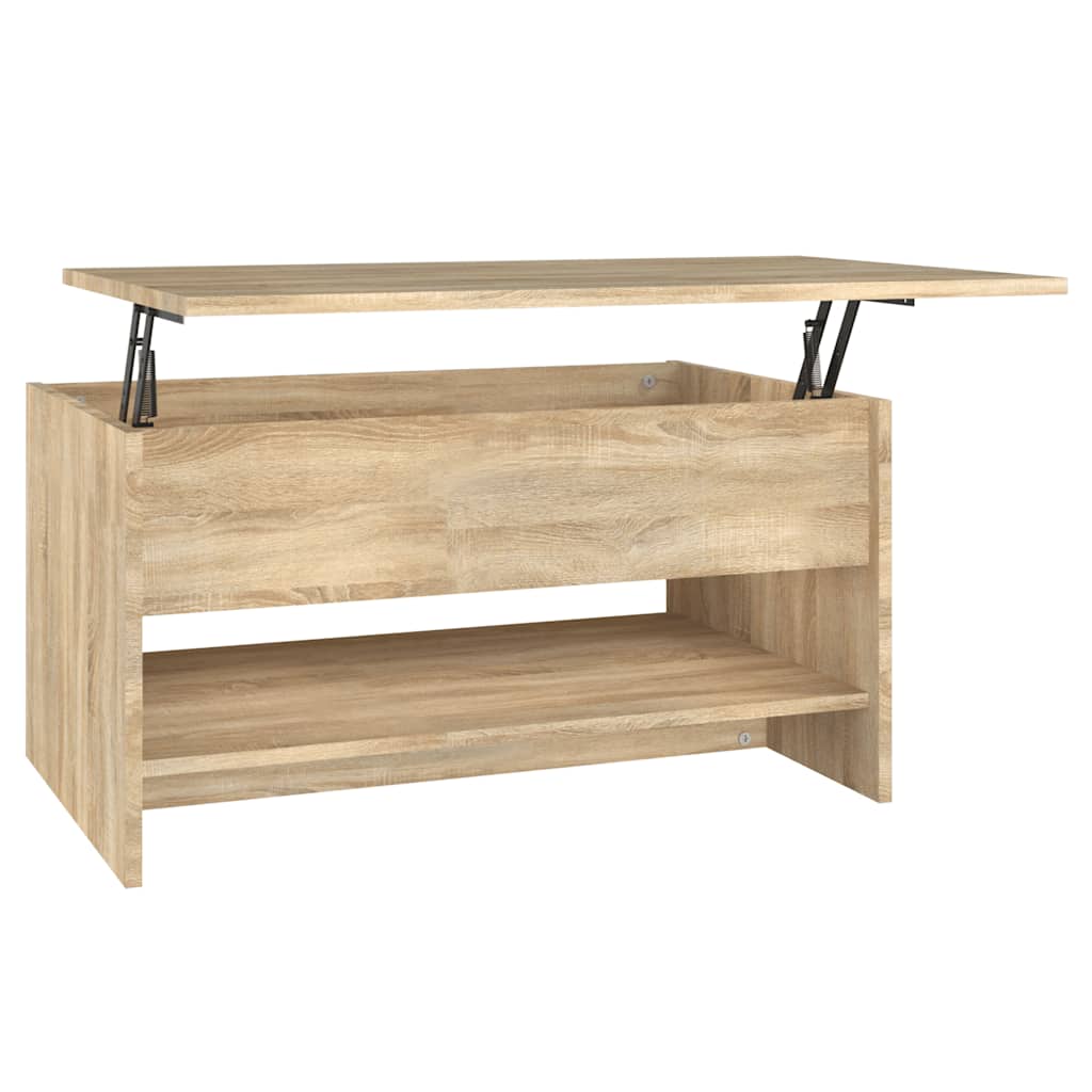 Table basse Chêne sonoma 80x50x40 cm Bois d'ingénierie - XIOS