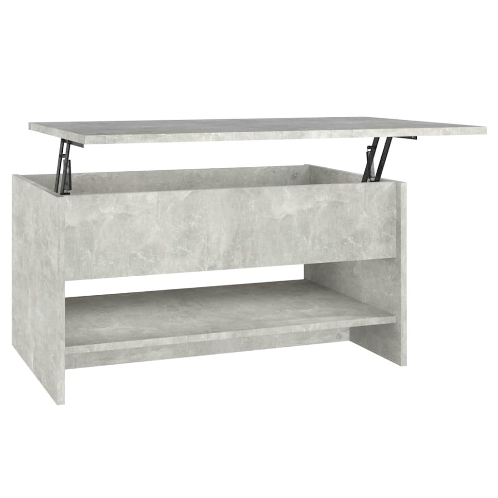 Table basse Gris béton 80x50x40 cm Bois d'ingénierie - XIOS