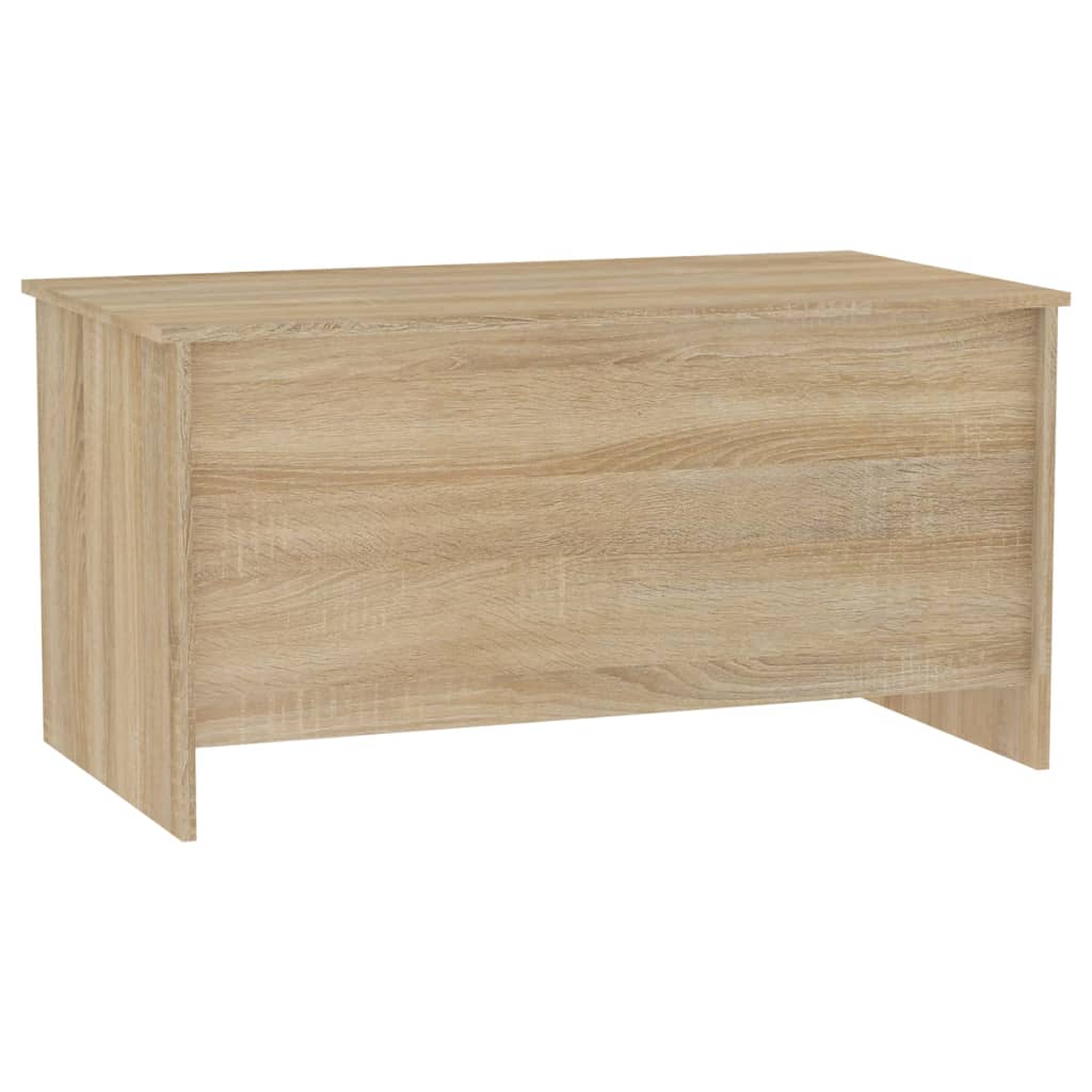 Table basse chêne sonoma 102x55,5x52,5 cm bois d'ingénierie