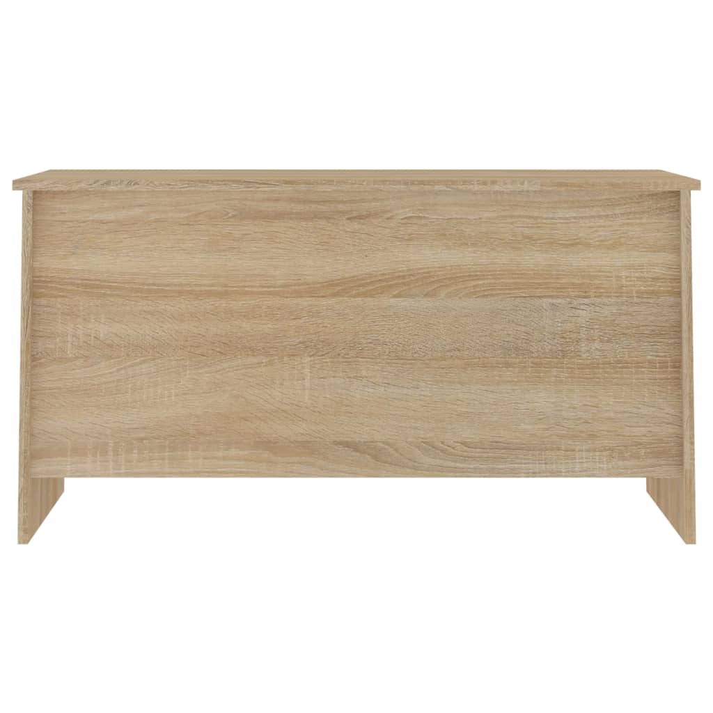 Table basse chêne sonoma 102x55,5x52,5 cm bois d'ingénierie