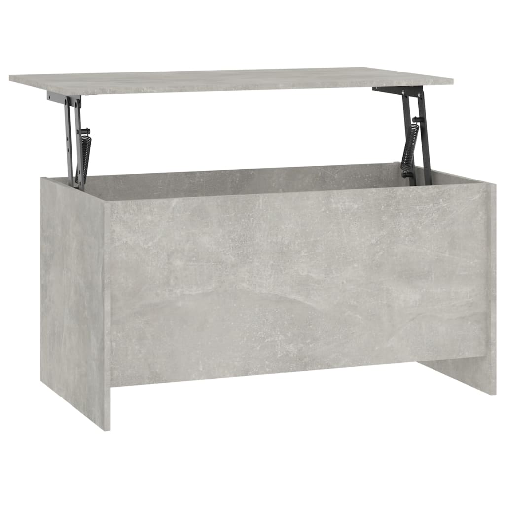 Table basse gris béton 102x55,5x52,5 cm bois d'ingénierie - XIOS