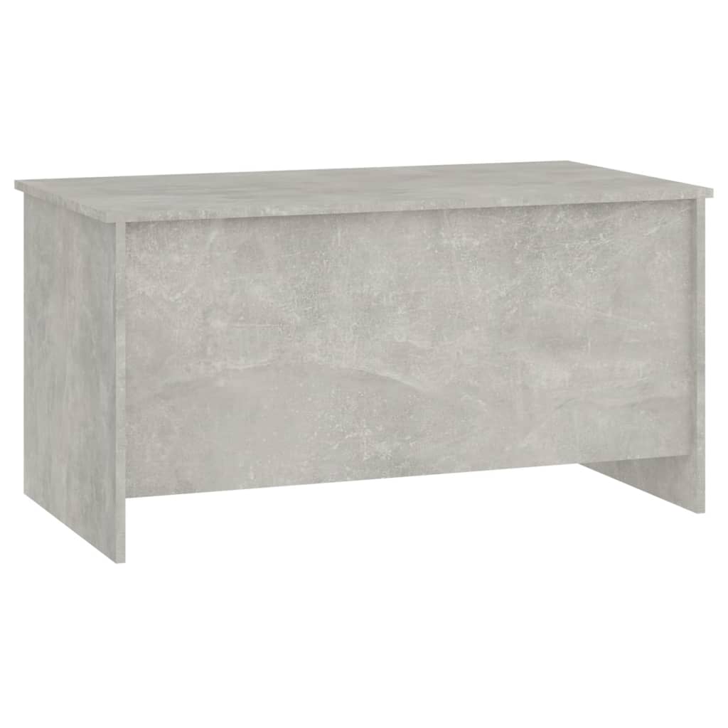 Table basse gris béton 102x55,5x52,5 cm bois d'ingénierie - XIOS