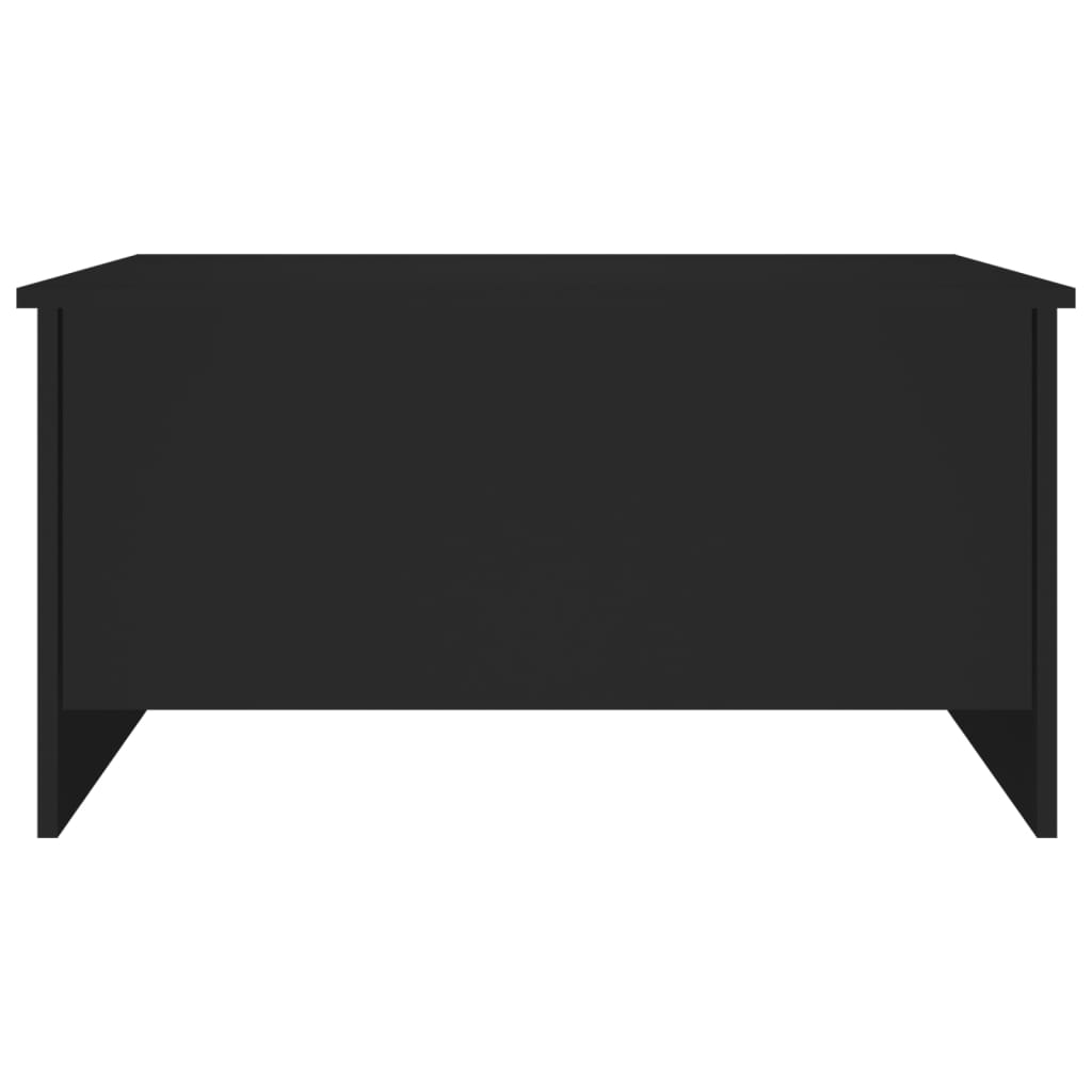 Table basse noir 80x55,5x41,5 cm bois d'ingénierie - XIOS