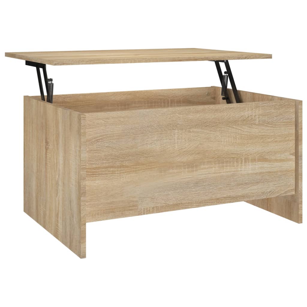 Table basse chêne sonoma 80x55,5x41,5 cm bois d'ingénierie - XIOS