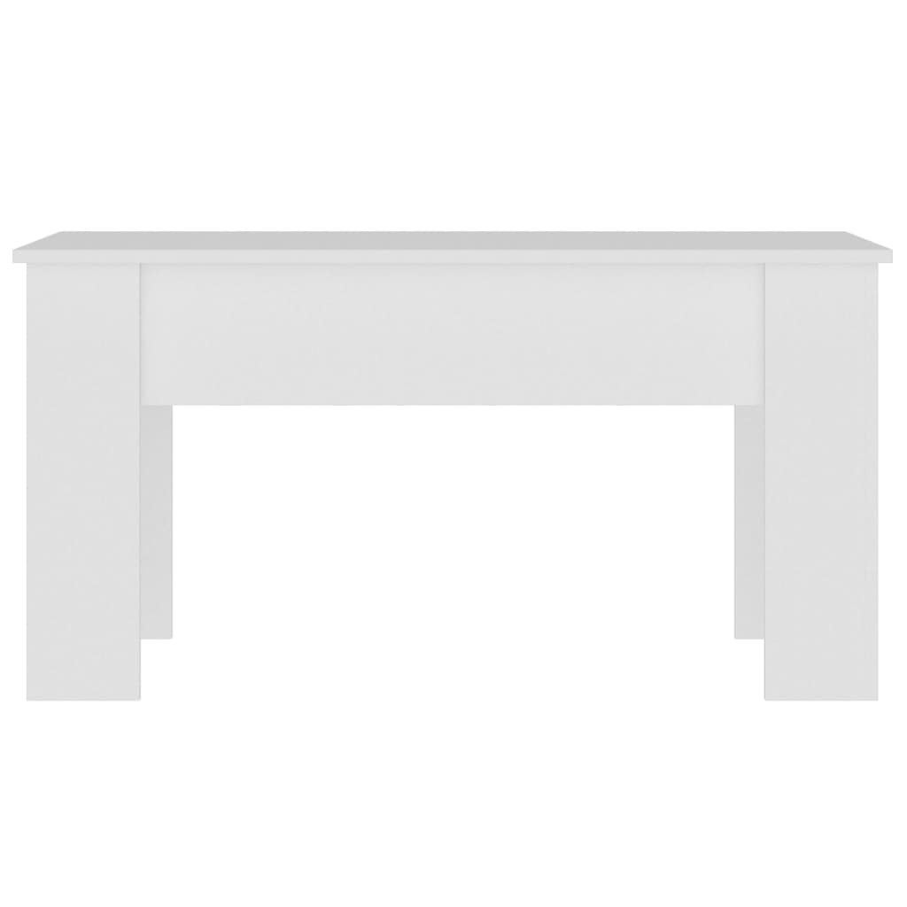 Table basse blanc 101x49x52 cm bois d'ingénierie - XIOS