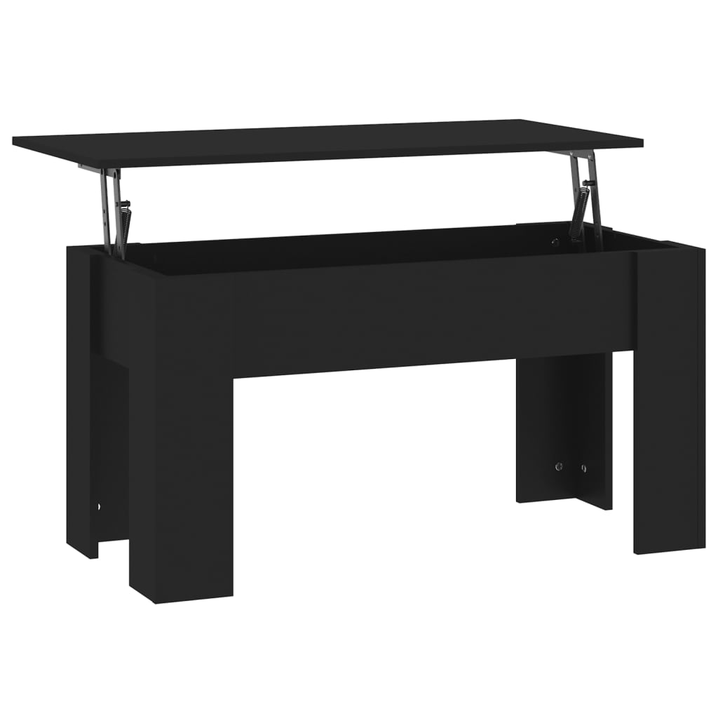 Table basse noir 101x49x52 cm bois d'ingénierie - XIOS