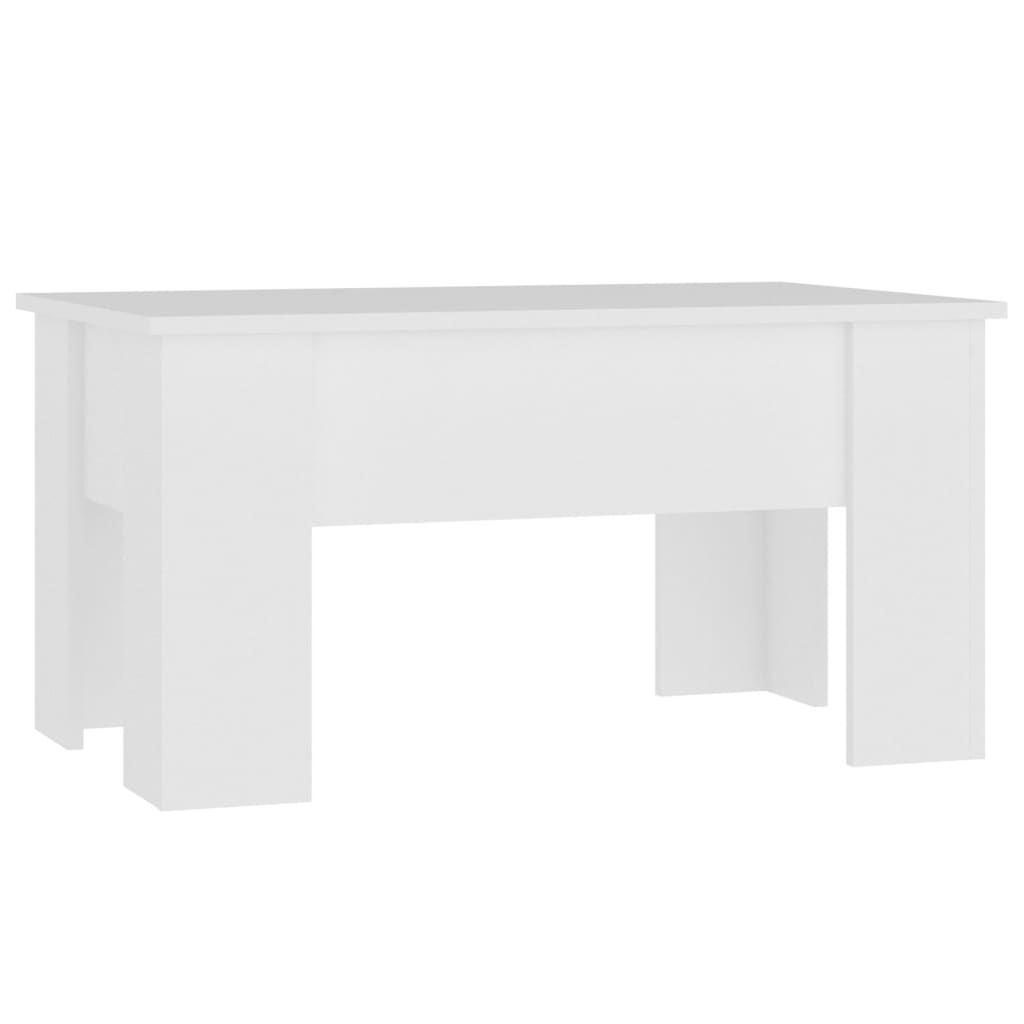Table basse Blanc 79x49x41 cm Bois d'ingénierie - XIOS