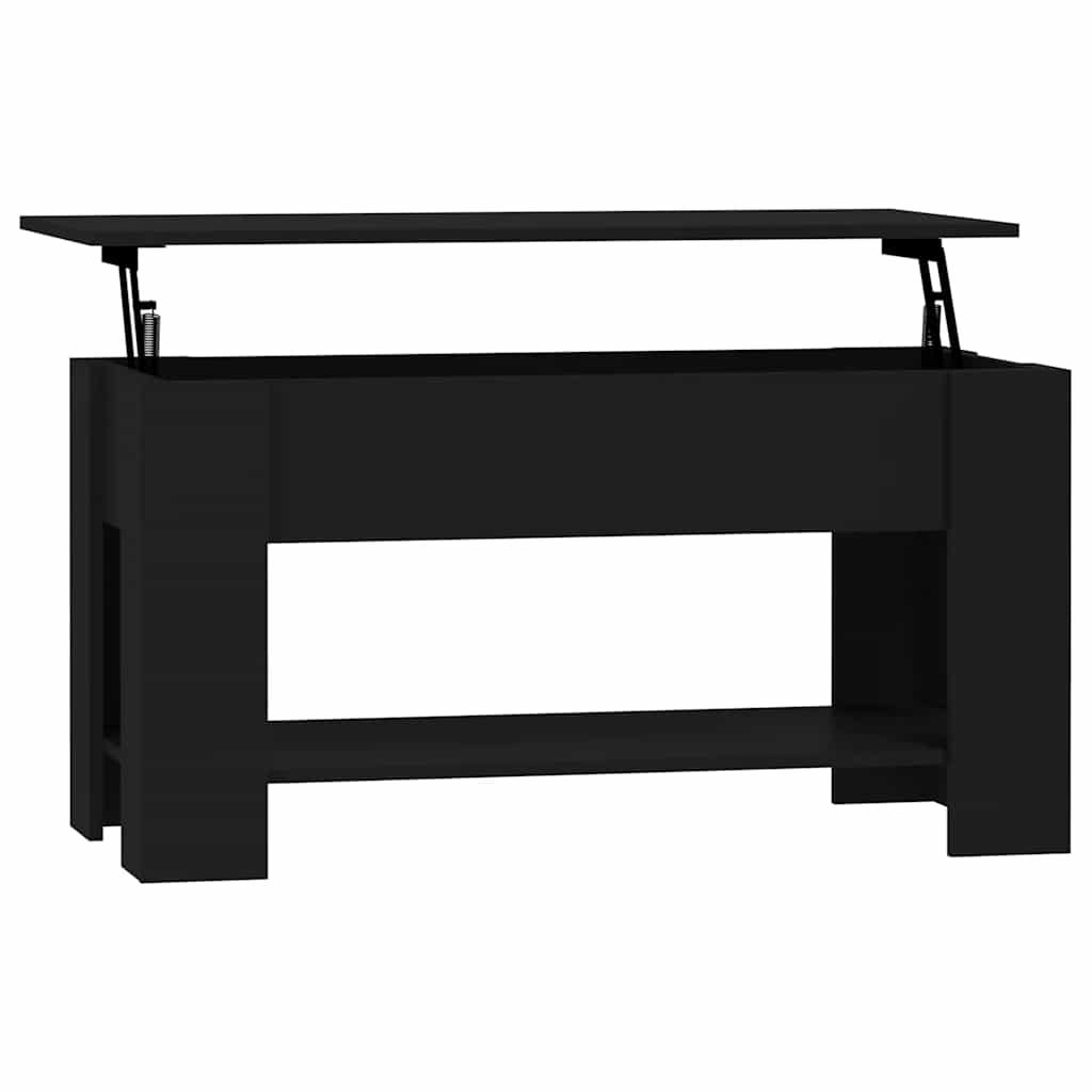 Table basse noir 101x49x52 cm bois d'ingénierie - XIOS