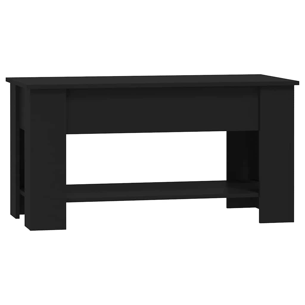 Table basse noir 101x49x52 cm bois d'ingénierie - XIOS