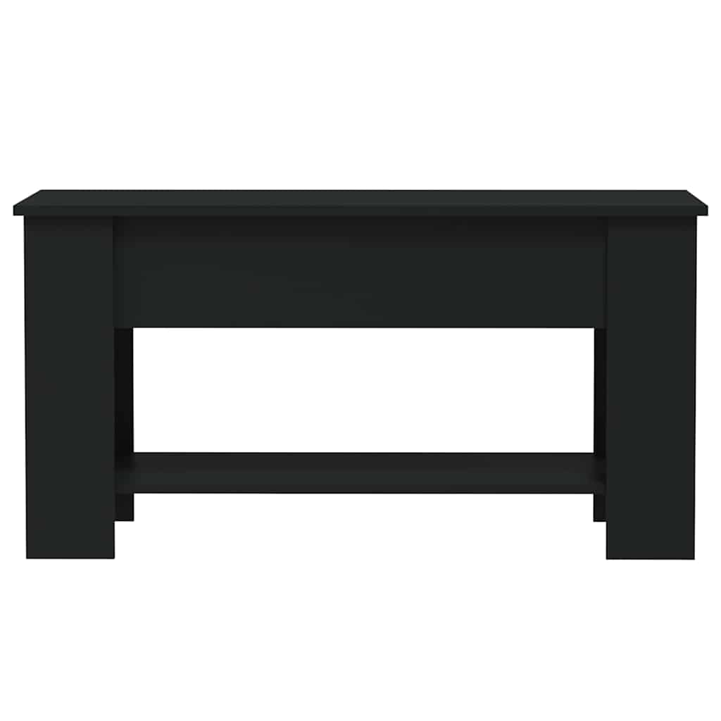 Table basse noir 101x49x52 cm bois d'ingénierie - XIOS