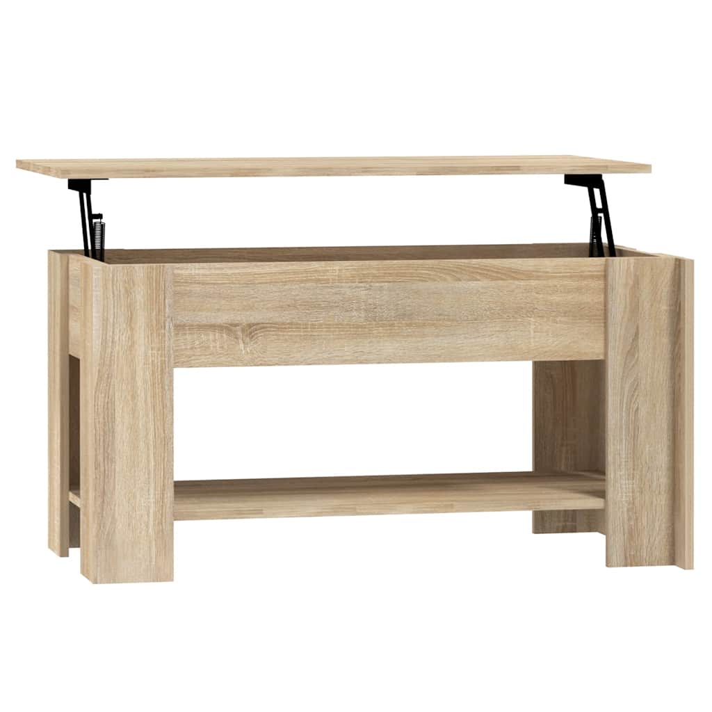Table basse chêne sonoma 101x49x52 cm bois d'ingénierie - XIOS