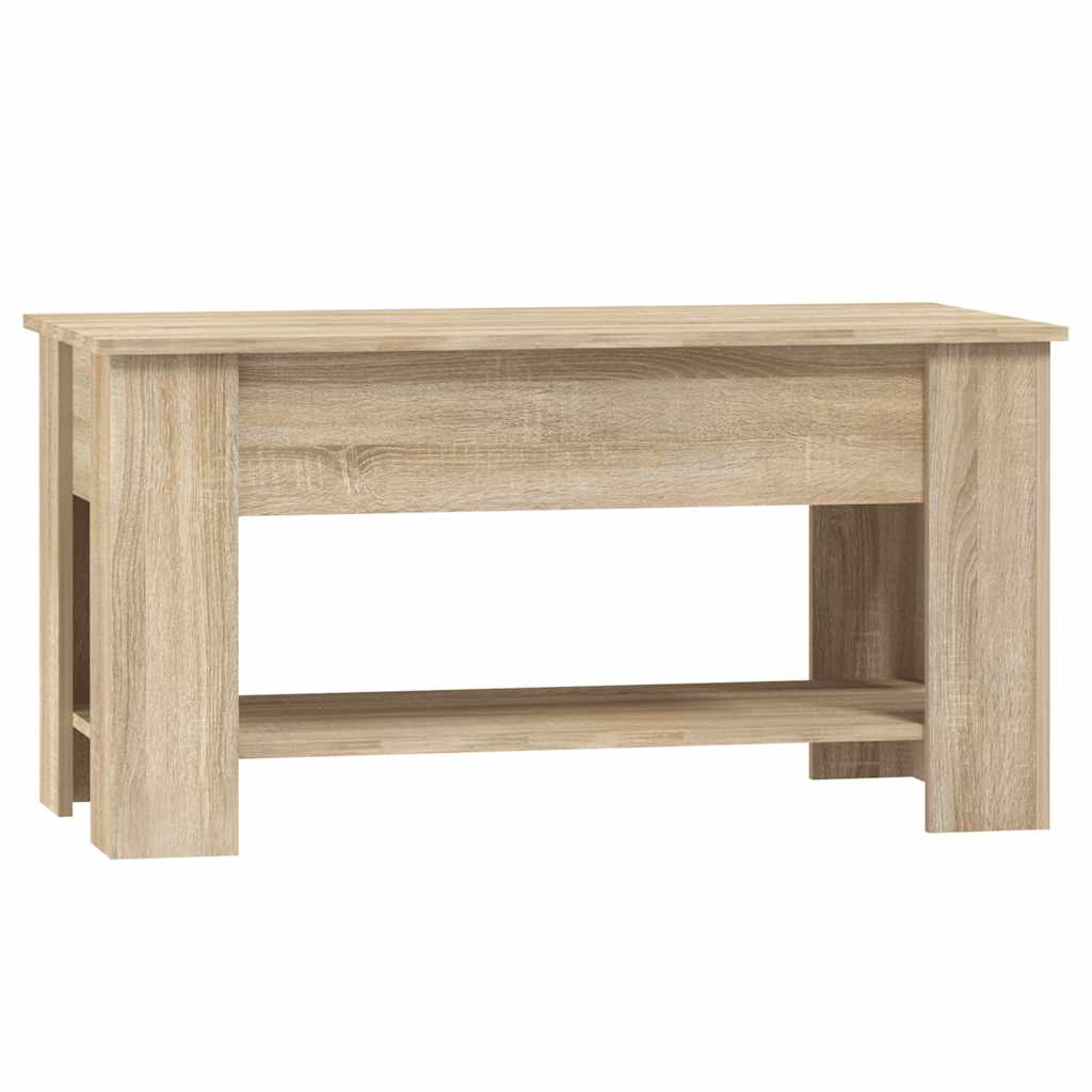 Table basse chêne sonoma 101x49x52 cm bois d'ingénierie - XIOS