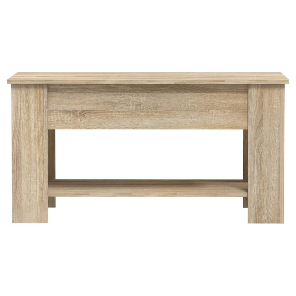 Table basse chêne sonoma 101x49x52 cm bois d'ingénierie - XIOS