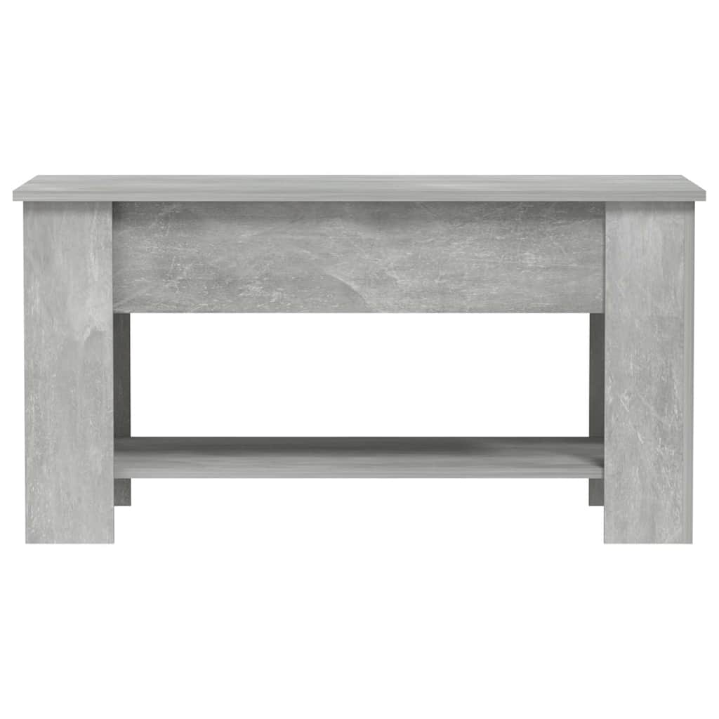 Table basse gris béton 101x49x52 cm bois d'ingénierie - XIOS