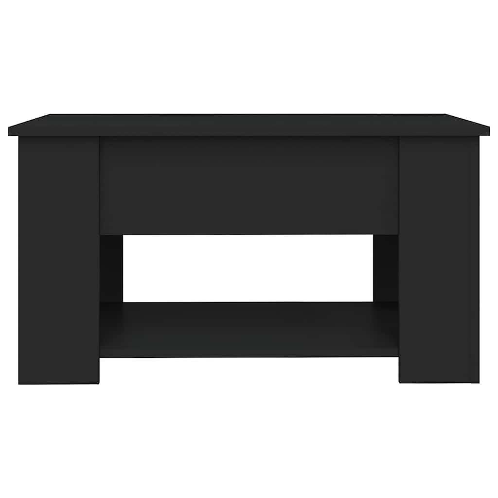 Table basse noir 79x49x41 cm bois d'ingénierie - XIOS