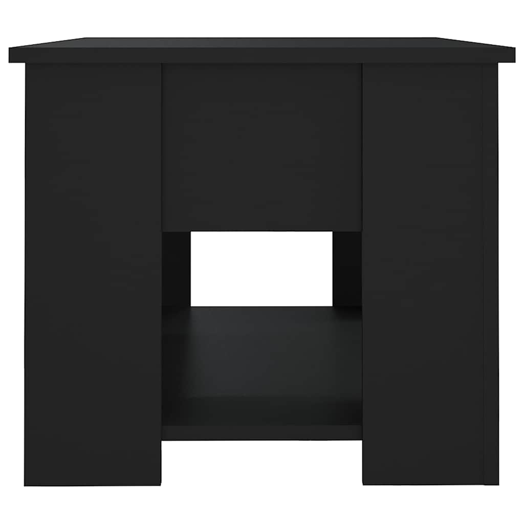 Table basse noir 79x49x41 cm bois d'ingénierie - XIOS