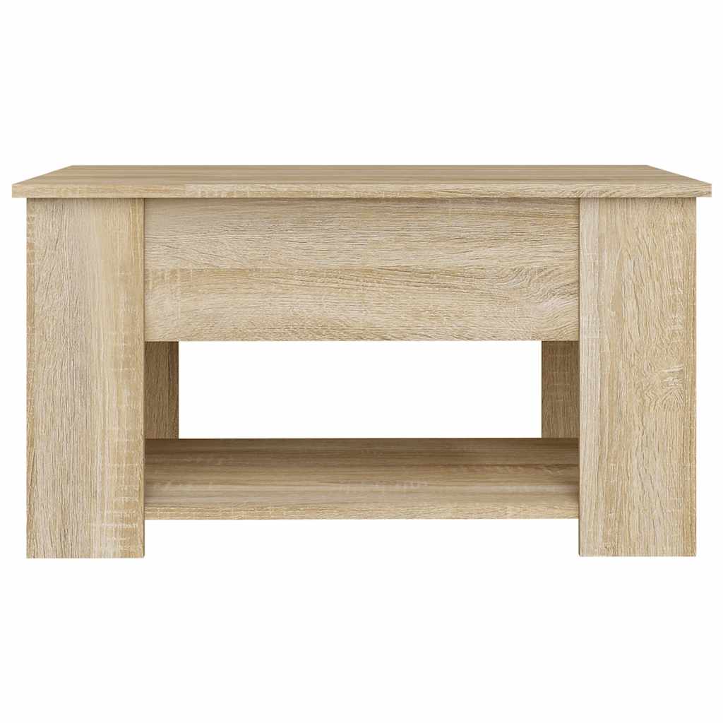Table basse chêne sonoma 79x49x41 cm bois d'ingénierie - XIOS