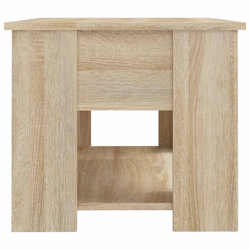 Table basse chêne sonoma 79x49x41 cm bois d'ingénierie - XIOS