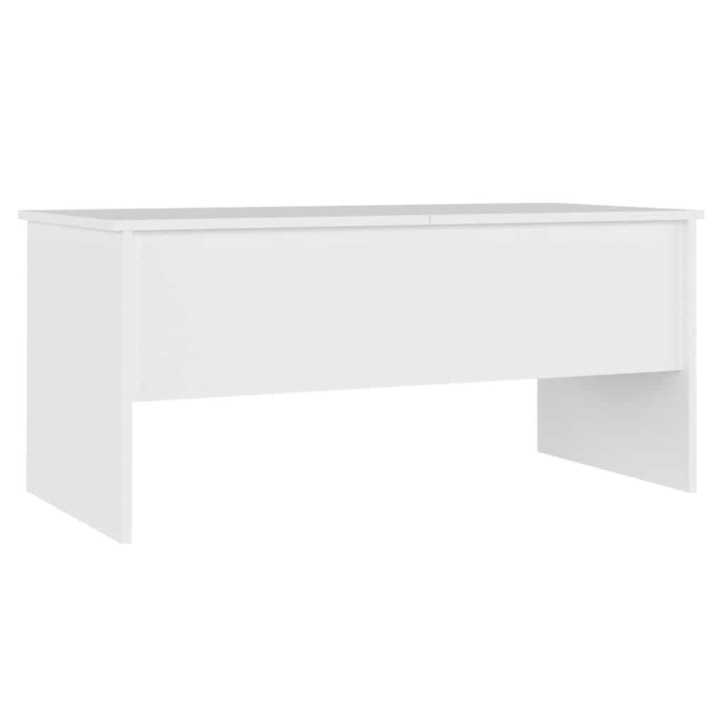Table basse Blanc 102x50,5x46,5 cm Bois d'ingénierie - XIOS