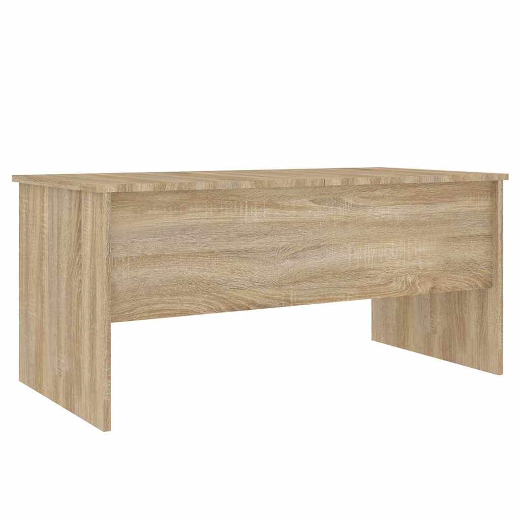 Table basse chêne sonoma 102x50,5x46,5 cm bois d'ingénierie - XIOS