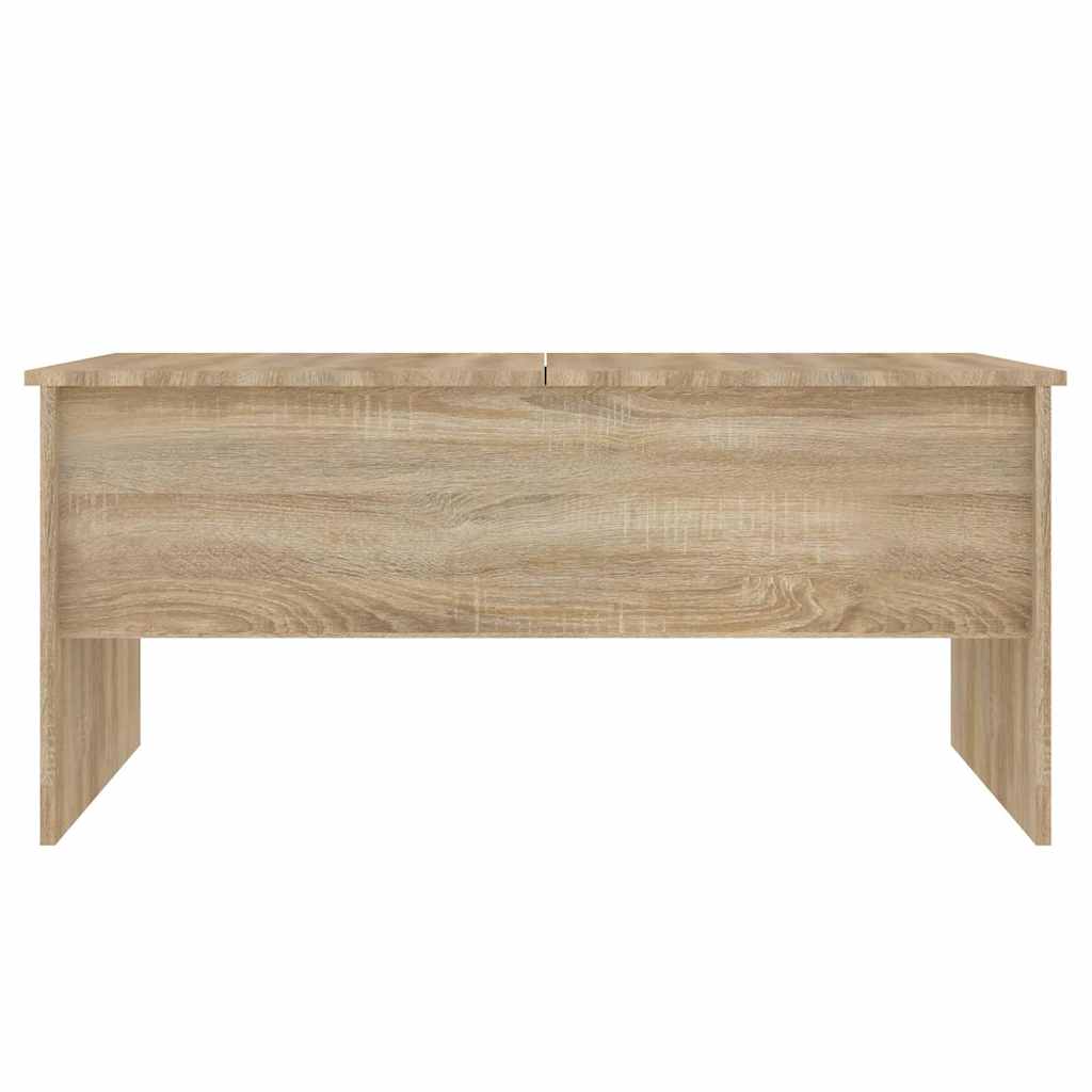 Table basse chêne sonoma 102x50,5x46,5 cm bois d'ingénierie - XIOS