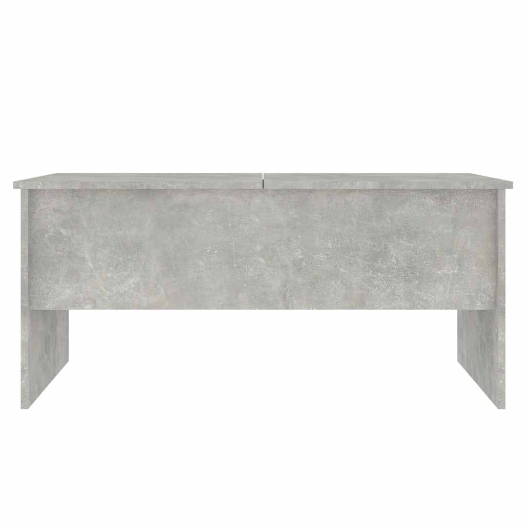 Table basse gris béton 102x50,5x46,5 cm bois d'ingénierie - XIOS