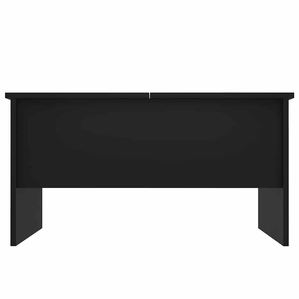 Table basse noir 80x50x42,5 cm bois d'ingénierie - XIOS