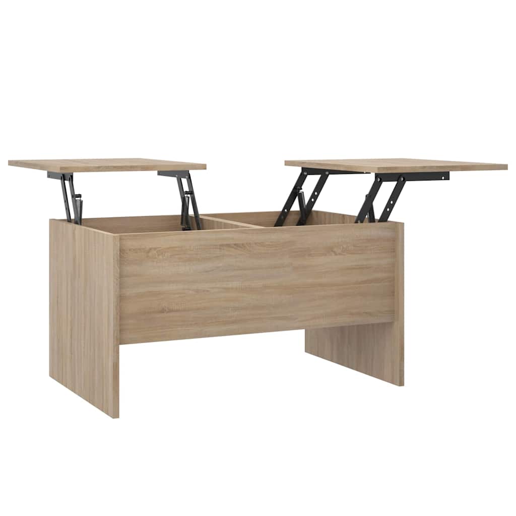 Table basse chêne sonoma 80x50x42,5 cm bois d'ingénierie - XIOS