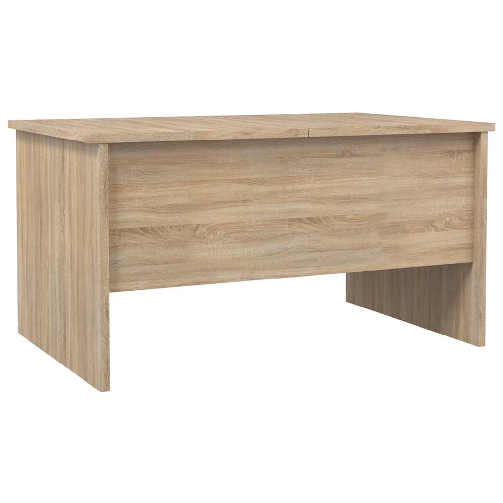 Table basse chêne sonoma 80x50x42,5 cm bois d'ingénierie - XIOS