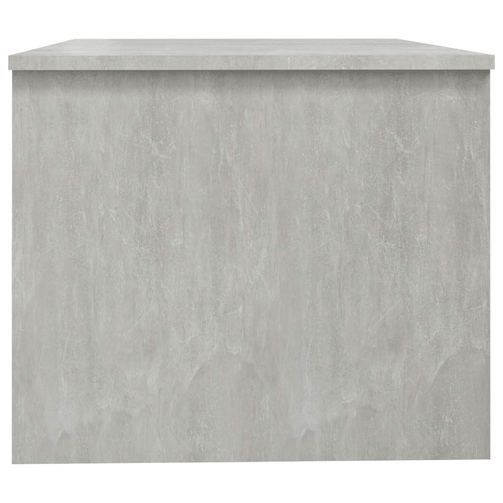 Table basse gris béton 80x50x42,5 cm bois d'ingénierie - XIOS