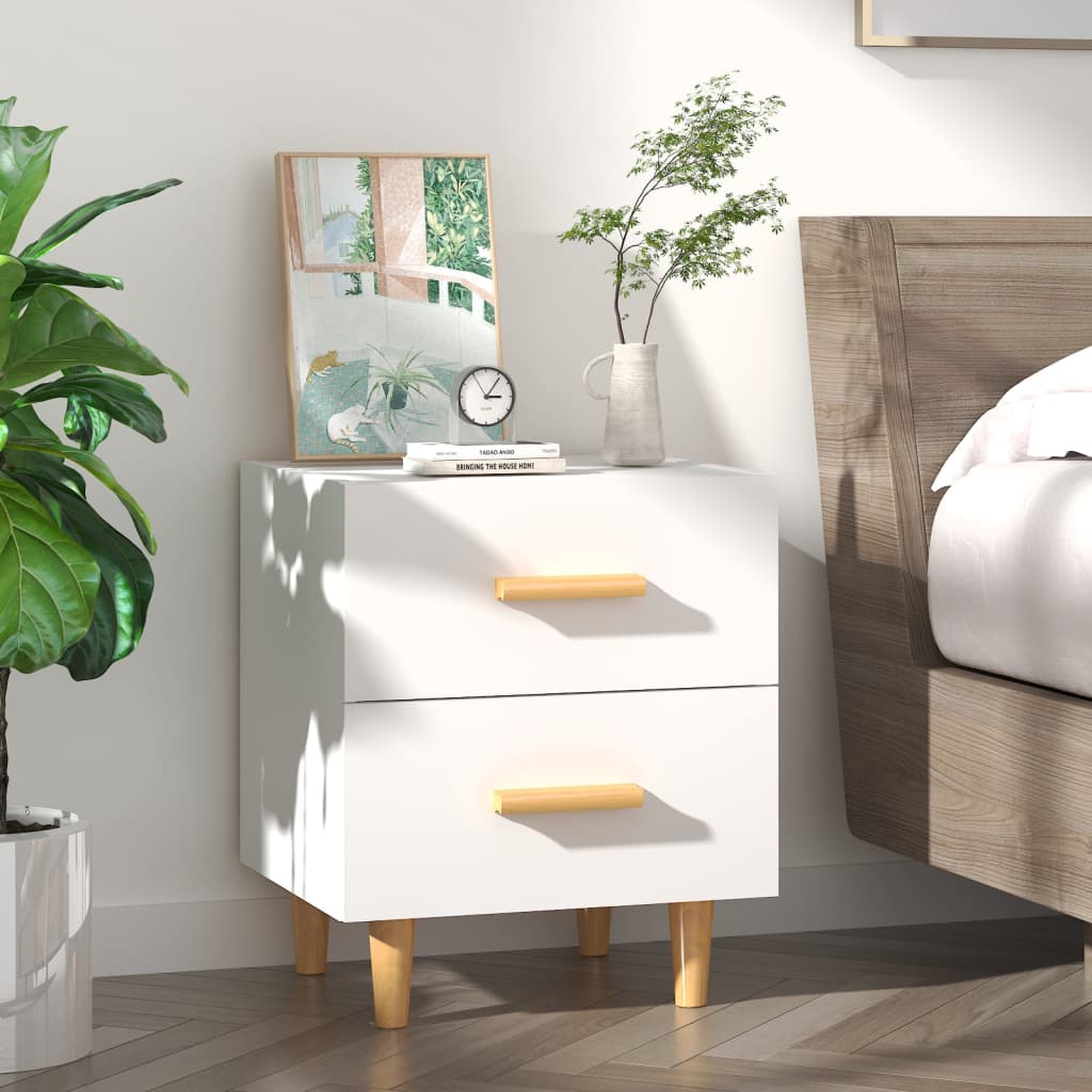 Table de chevet Blanc 40x35x47,5 cm - XIOS