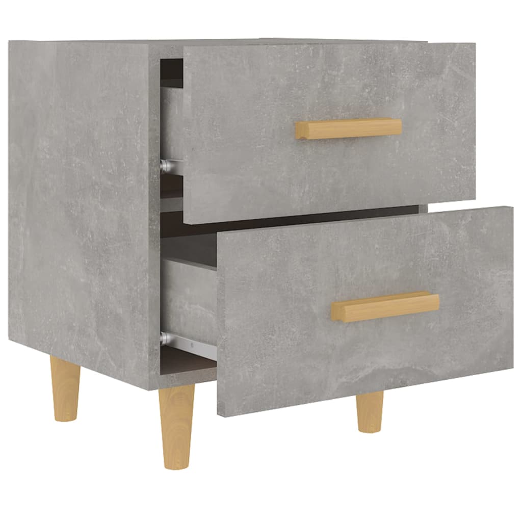 Table de chevet Gris béton 40x35x47,5 cm - XIOS