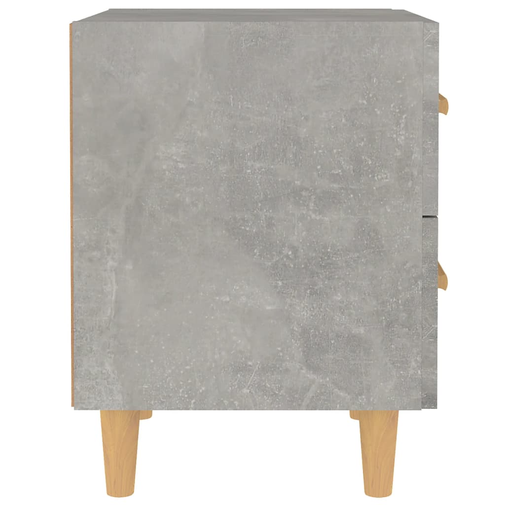 Tables de chevet 2 pcs Gris béton 40x35x47,5 cm - XIOS