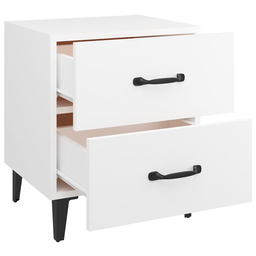 Table de chevet Blanc 40x35x47,5 cm - XIOS